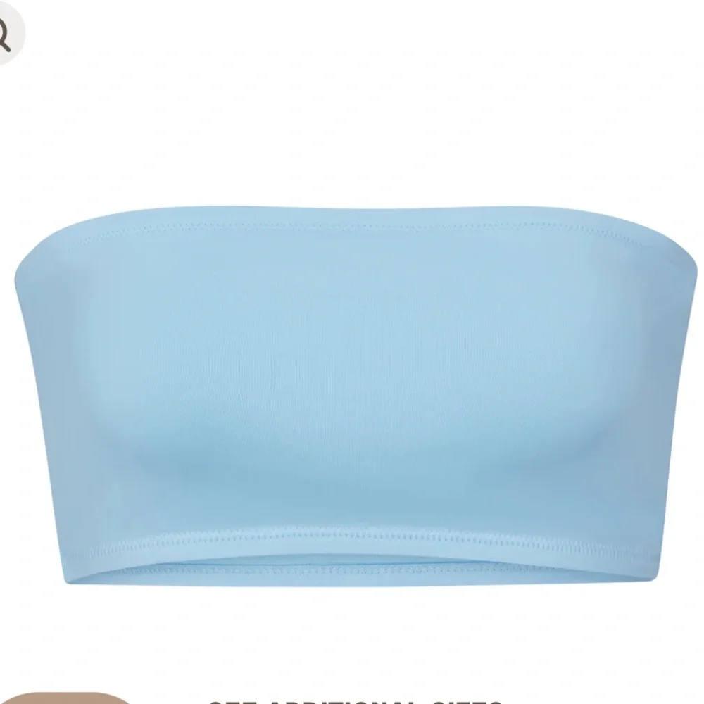 🩵SKIMS SWIM STRAPLESS BANDEAU BIKINI TOP IN IRIS BLUE S